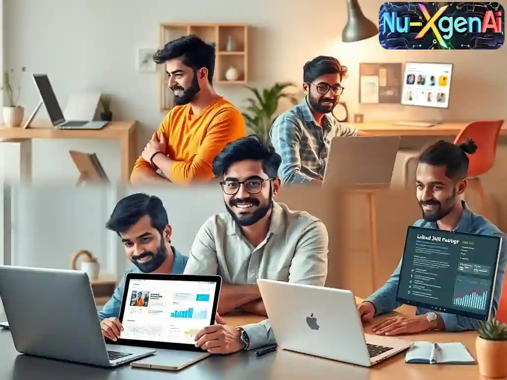 A_dynamic_workspace_collage_showing_diverse_young
